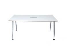 Modern White Conference Table